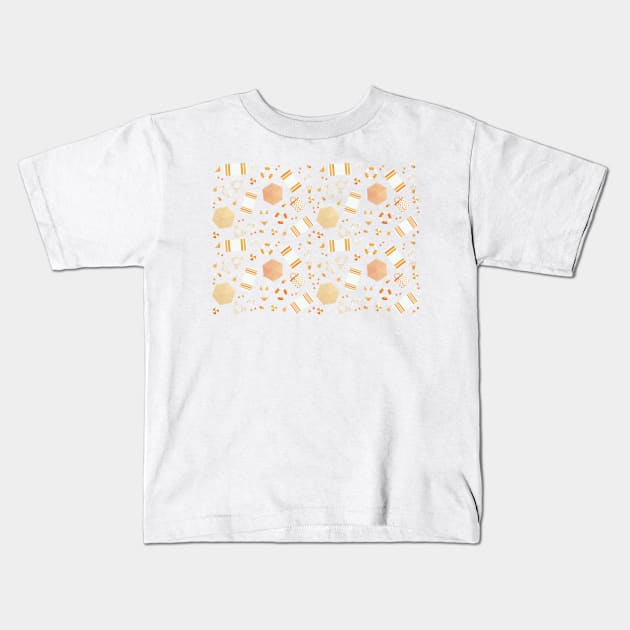 Summer accessories pattern illustration Kids T-Shirt by kallyfactory